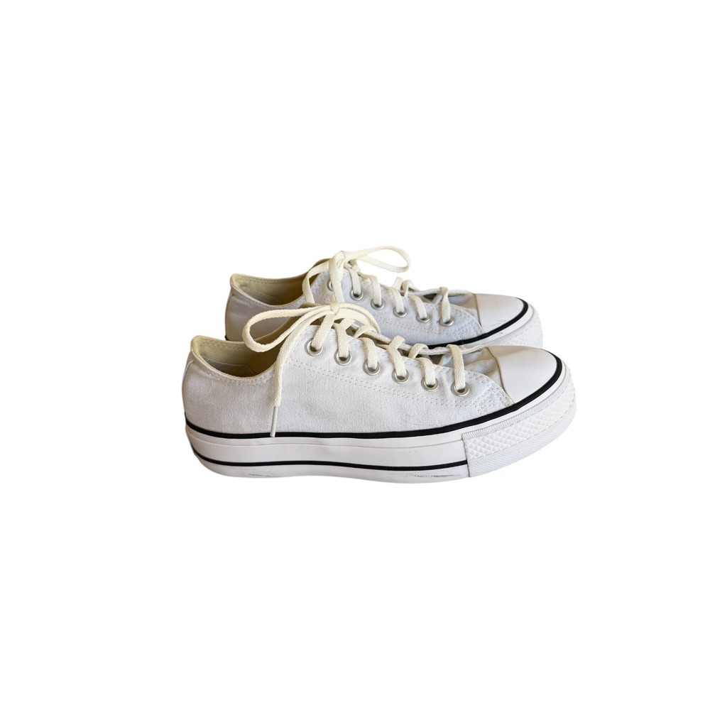 Converse Chuck Taylor All Star Lift Platform Sneakers White Women 8.5 US Low Top - Picture 4 of 10